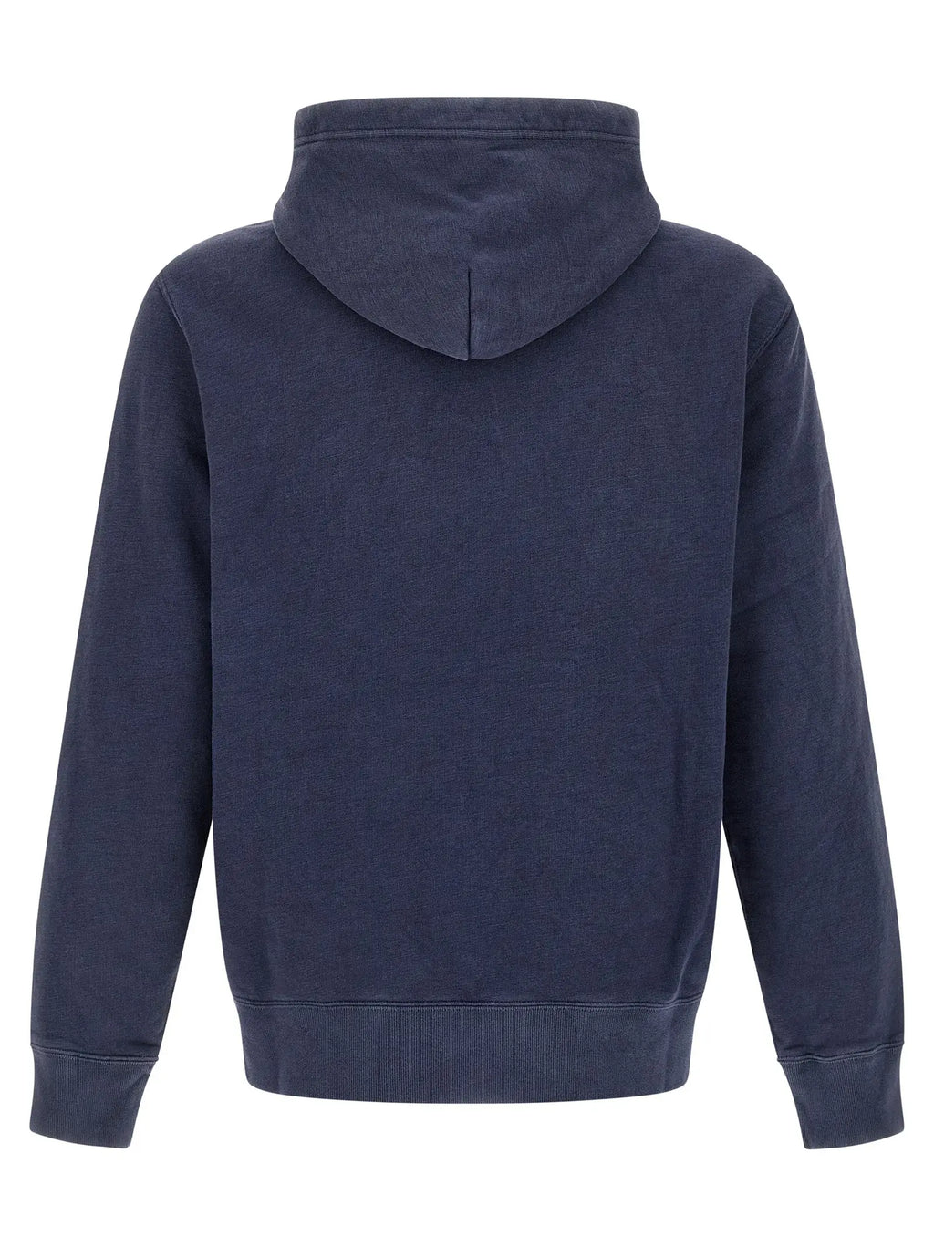 Sweatshirt polo ralph lauren bleu en coton avec poignets et ourlet côtelés