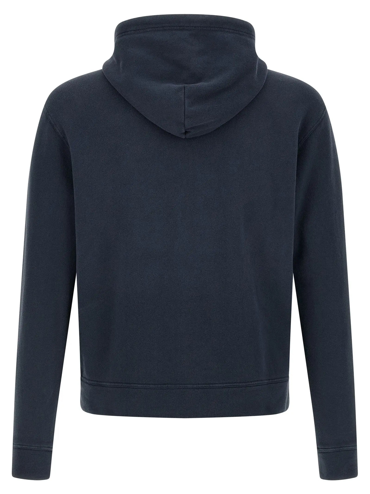 Sweatshirt à capuche bleu marine foncé en coton polo ralph lauren avec tissu doux et bord-côtes aux poignets et à l’ourlet