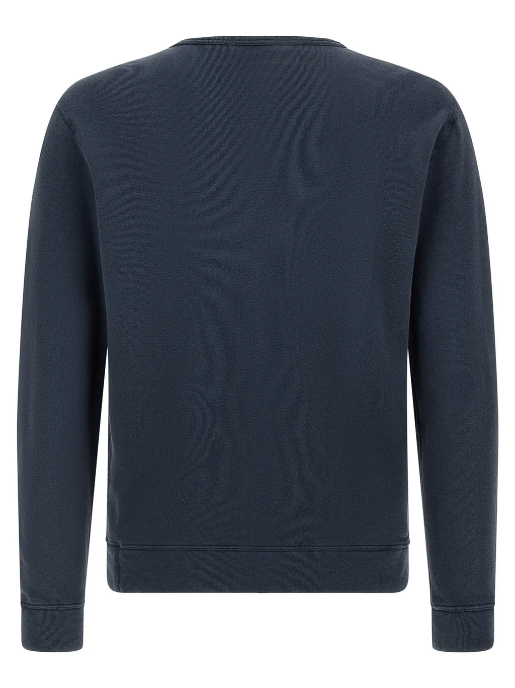 Sweatshirt polo ralph lauren bleu en coton marine foncé avec col rond et bords côtelés