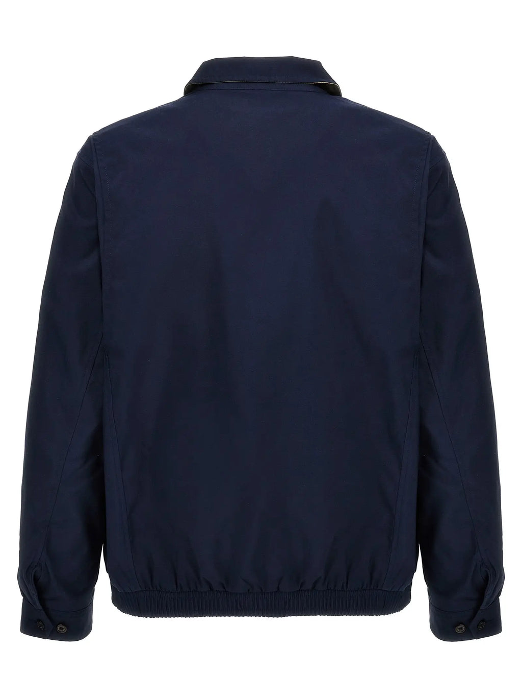 Veste en coton bleu marine polo ralph lauren avec col et poignets boutonnés en polyester style bomber