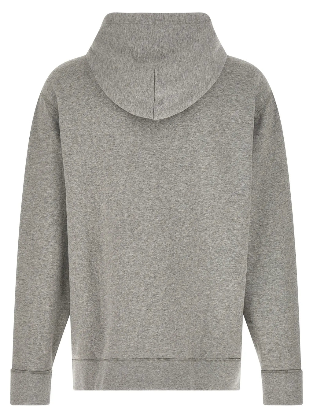 Sweatshirt polo ralph lauren gris en coton avec coupe classique décontractée et poignets côtelés