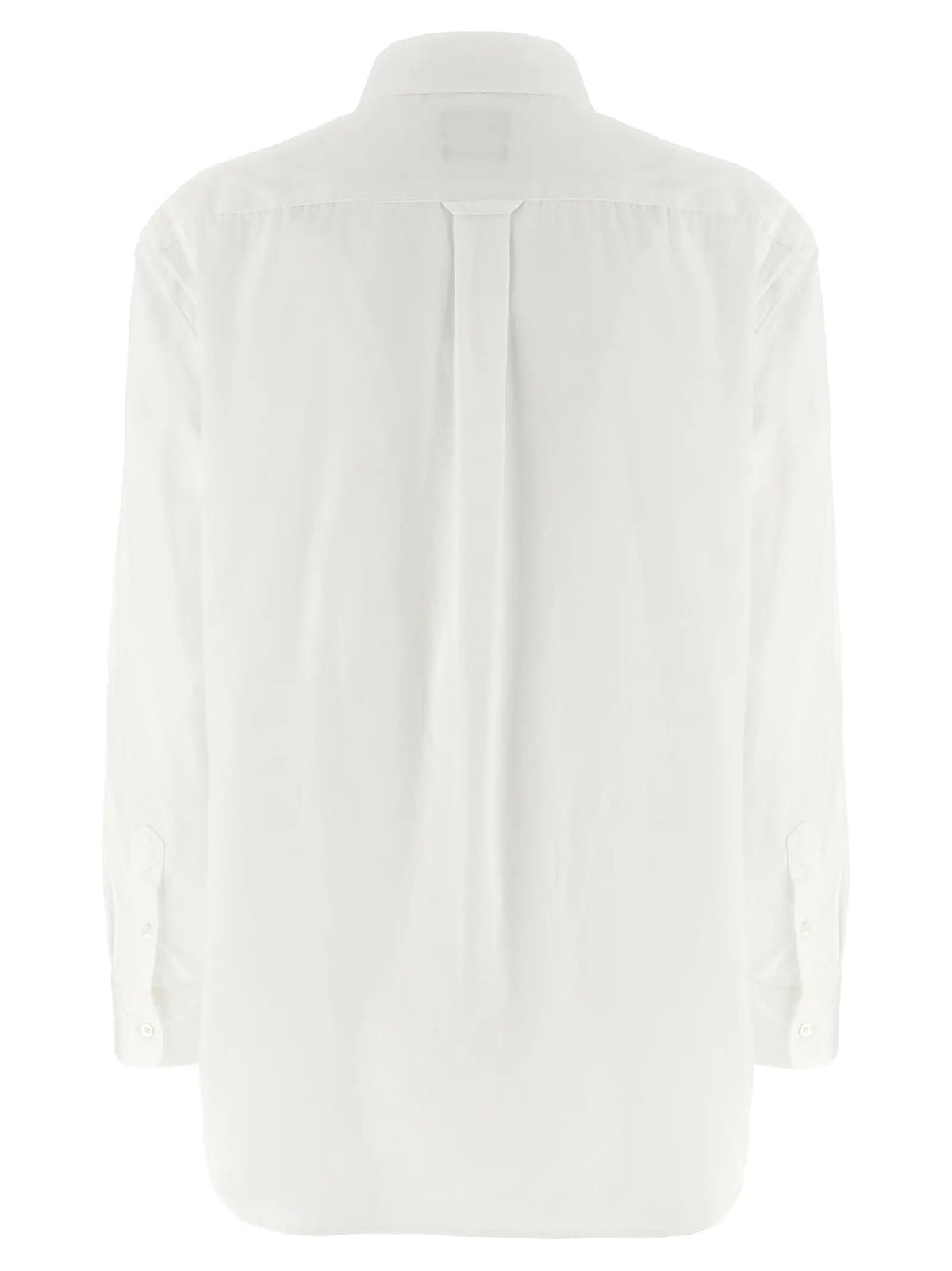 Chemise blanche polo ralph lauren en coton avec col classique et plis au dos vue de dos