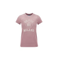 T-shirt en coton multicolore Prada avec logo, manches courtes et coupe classique, vue de face.