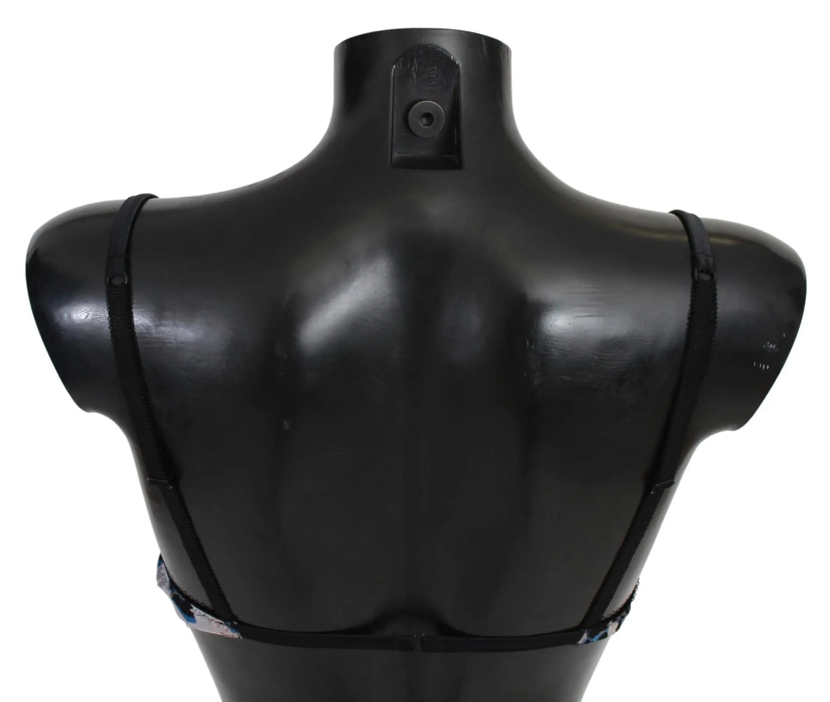 Soutien-gorge nylon noir roberto cavalli avec bretelles réglables et finition lisse brillante