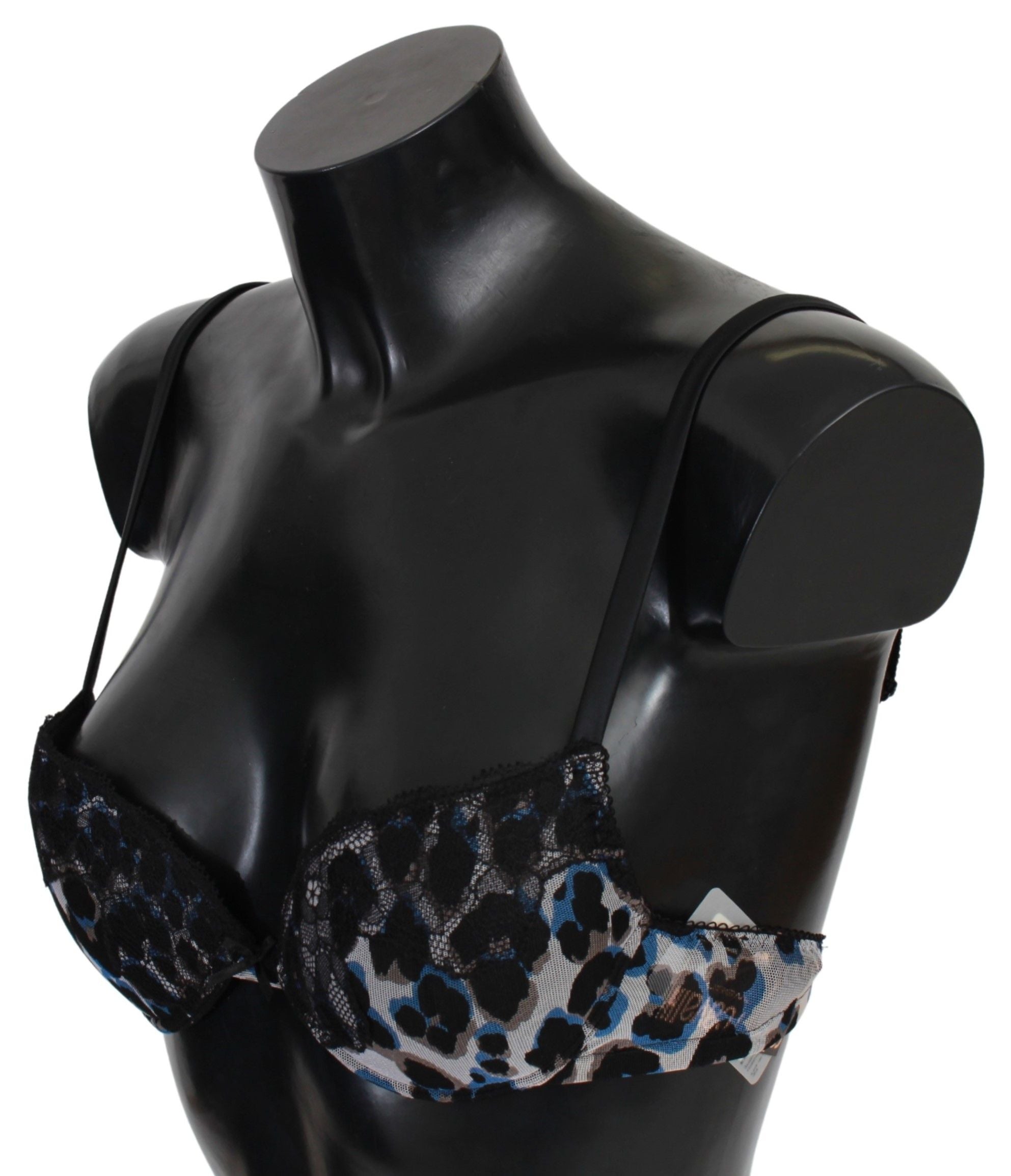 Soutien-gorge noir en dentelle de Roberto Cavalli, en nylon, sous-vêtements élégants et raffinés.