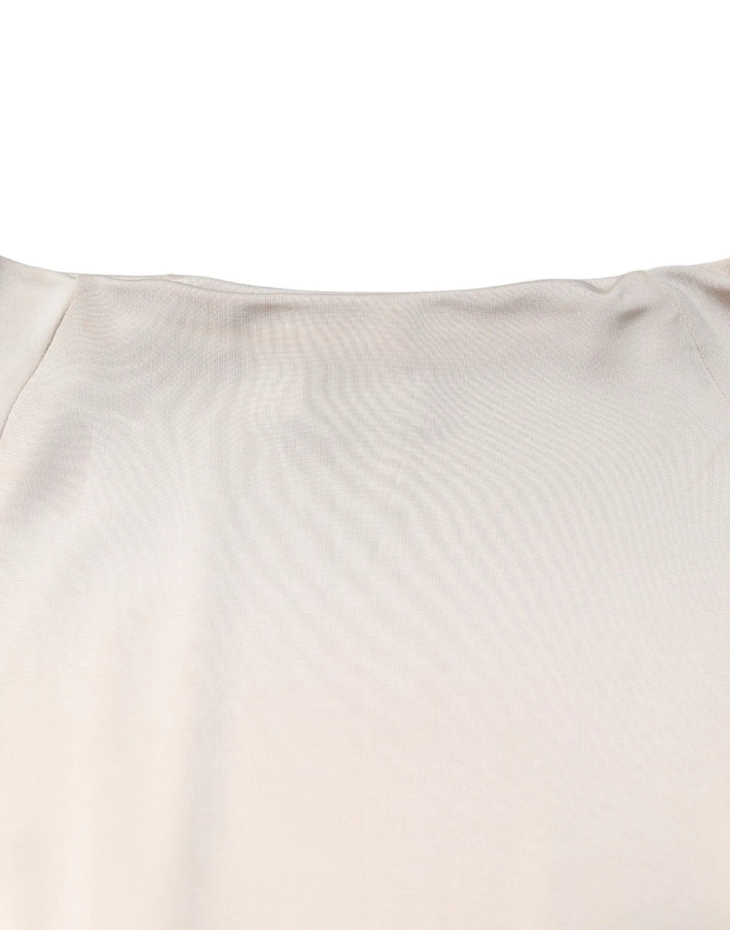 Jupe en satin ivoire couleur crème avec texture fluide et légère brillance dans robe fourreau viscose roberto cavalli