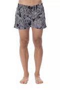 Maillot de bain homme Roberto Cavalli Sport noir en polyester, style sportif, vue de face