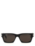 Lunettes de soleil noires en acétate Saint Laurent avec monture élégante et design moderne.