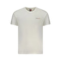 T-shirt tommy hilfiger bianco en coton pour homme off-white avec logo brodé subtil et col rond classique