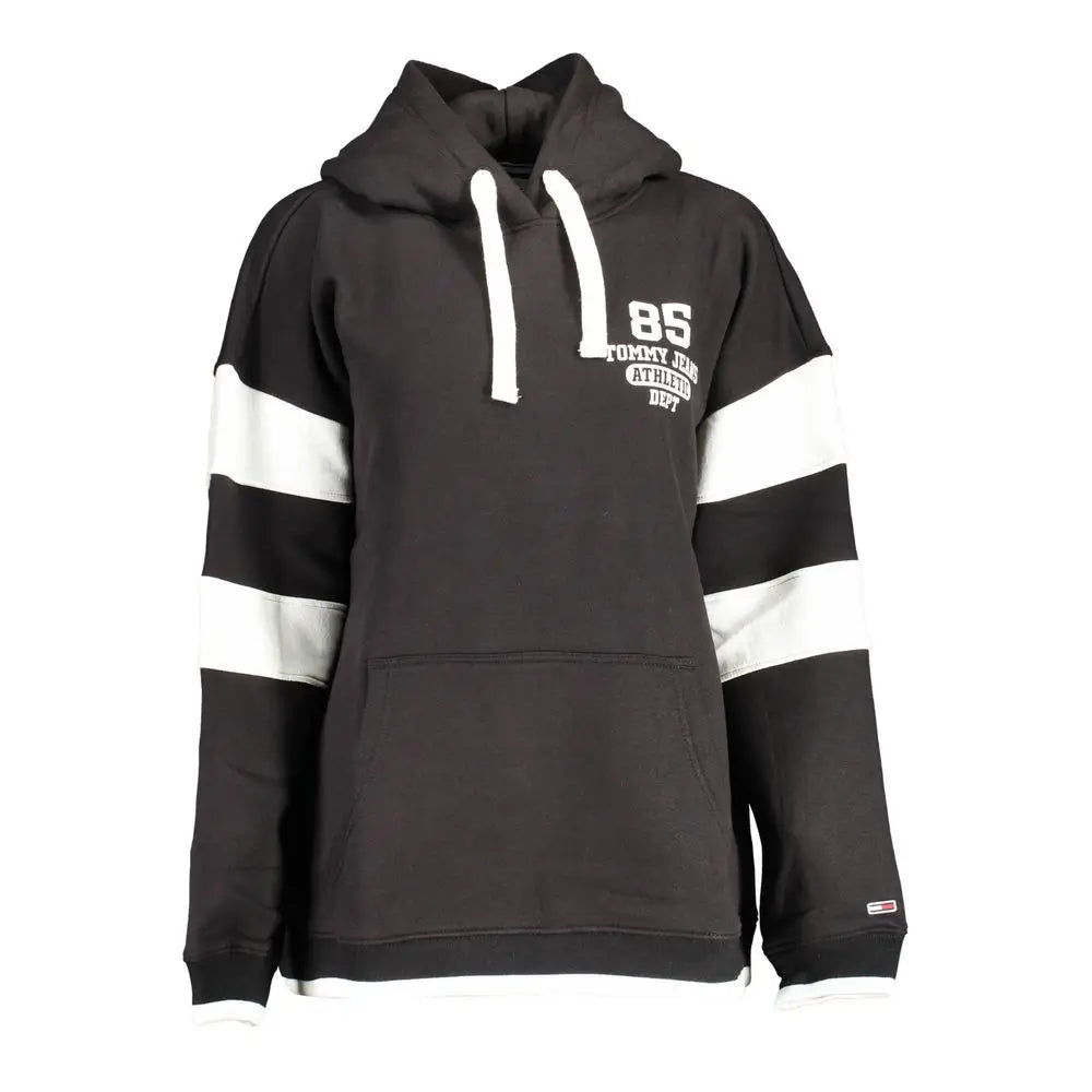 Sweatshirt homme en coton blanc tommy hilfiger de la collection athleisure noir visible de dos