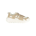 Sneaker femme tommy hilfiger bianco beige et blanc en cuir superposé au design chunky en polyuréthane