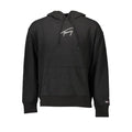 Sweat homme tommy hilfiger noir en coton avec logo brodé blanc et cordons assortis