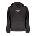 Sweat à capuche tommy hilfiger noir en coton pour homme avec logo brodé blanc et cordons de serrage