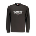 Sweatshirt tommy hilfiger homme noir en coton avec logo blanc tommy 19 jeans 85 et emblème drapeau