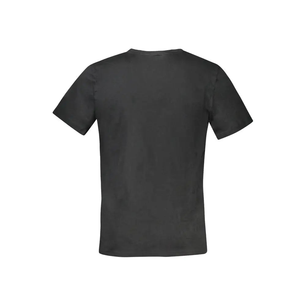 T-shirt homme tommy hilfiger en coton noir manches courtes col rond