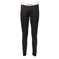 Legging femme en coton noir Tommy Hilfiger avec taille élastique blanche et logo de la marque