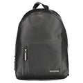Sac à dos homme tommy hilfiger noir en polyuréthane avec tissu texturé et poche avant zippée à tirette métallique