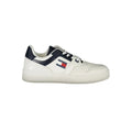 Sneaker tommy hilfiger blu en cuir blanc et bleu marine avec logo drapeau classique sur le côté