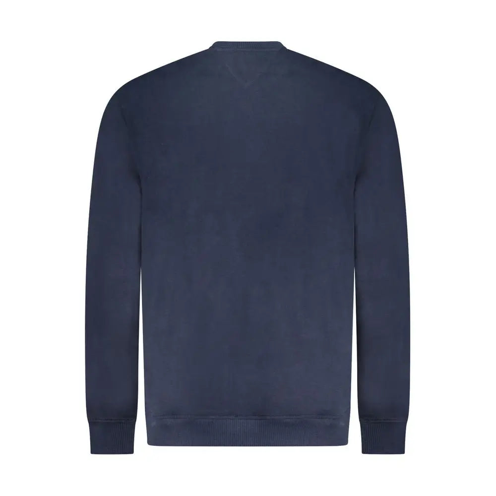 Sweatshirt tommy hilfiger homme en coton bleu marine col rond pour un style décontracté