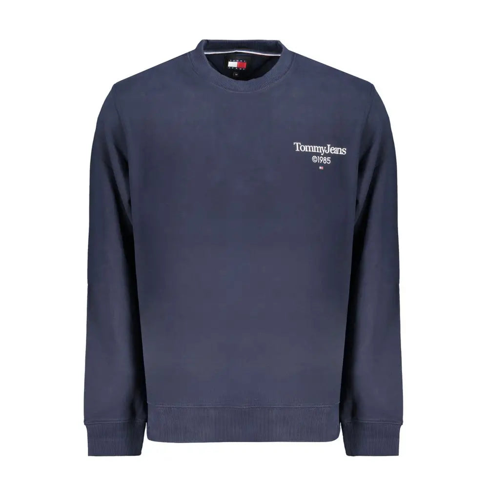 Sweatshirt homme tommy hilfiger en coton bleu marine avec logo blanc brodé et texte 1985 sur la poitrine