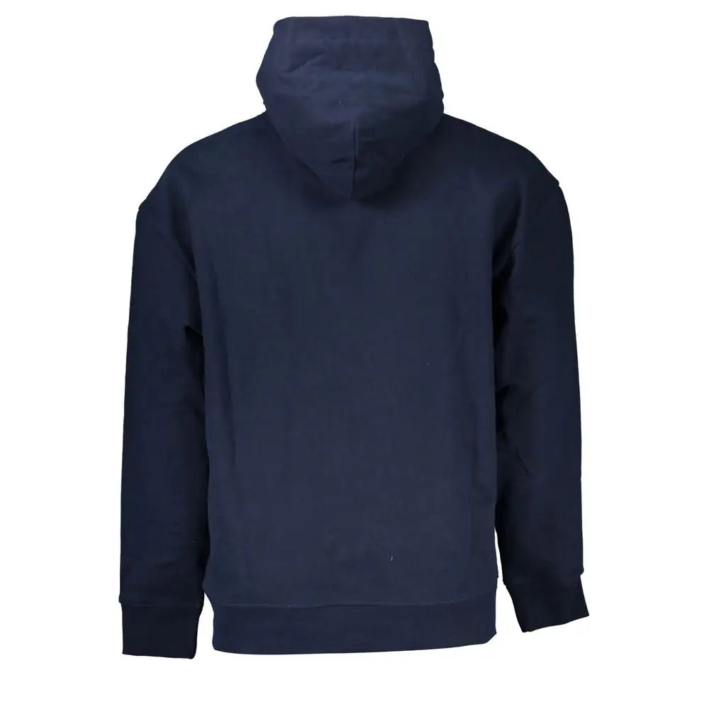 Sweat à capuche pour homme tommy hilfiger bleu marine en coton avec capuche confortable