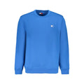 Sweatshirt tommy hilfiger bleu en coton pour homme avec col rond et petit logo brodé sur la poitrine gauche