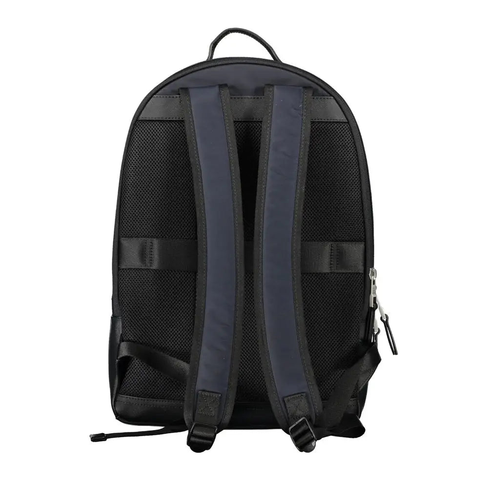Sac à dos homme tommy hilfiger bleu en polyester avec panneaux en mesh, bretelles réglables et poignée supérieure