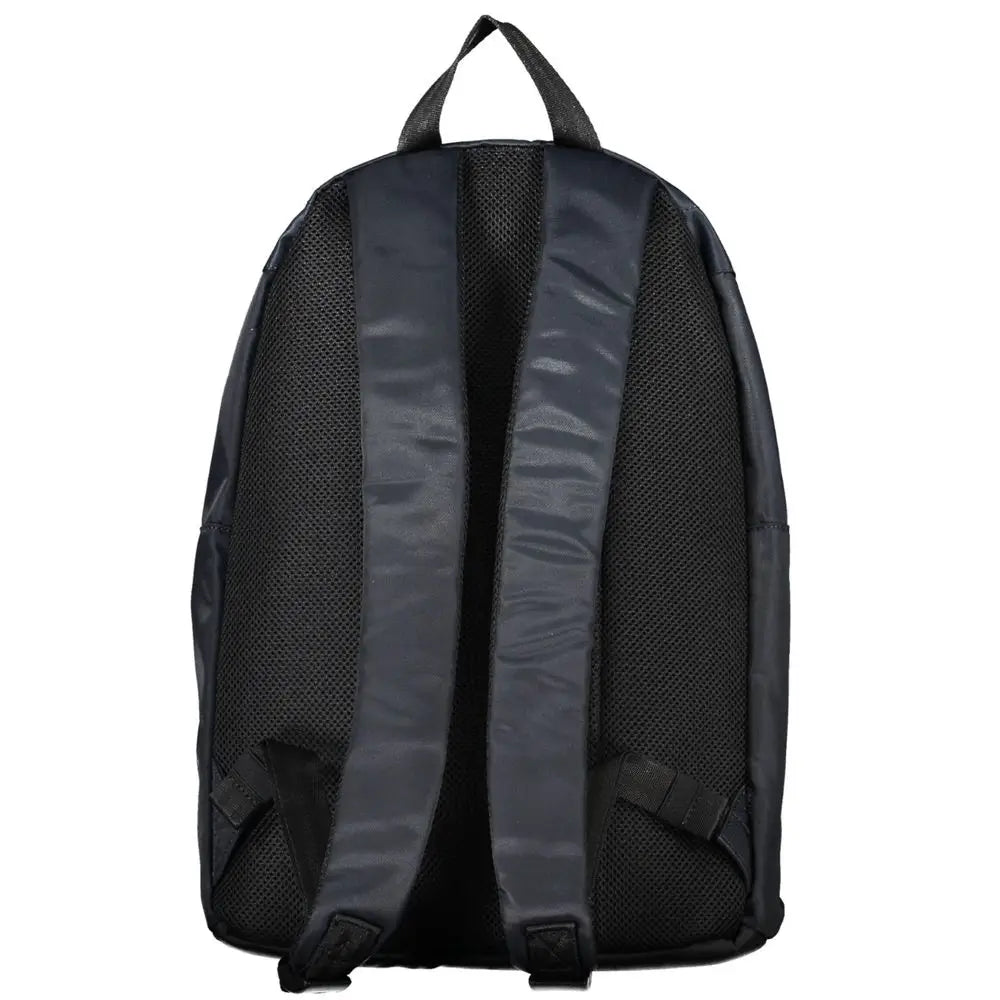 Sac à dos tommy hilfiger bleu en polyester pour homme vu de dos avec panneau arrière en maille et bretelles rembourrées
