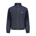 Veste homme tommy hilfiger bleu marine en polyester avec fermeture éclair et logo classique sur la poitrine