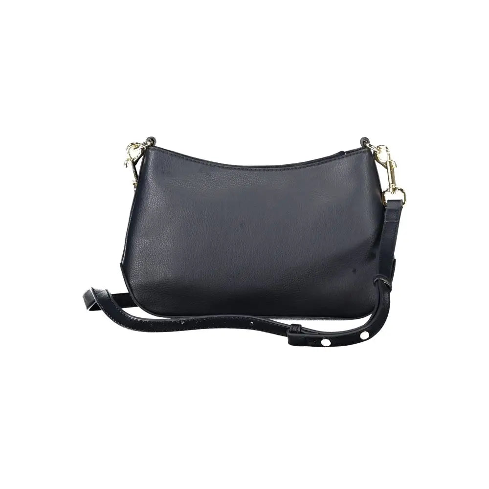 Sac bandoulière tommy hilfiger bleu en polyester avec bandoulière ajustable et accessoires dorés
