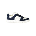 Baskets homme tommy hilfiger bleu marine en suède et toile avec design classique basse