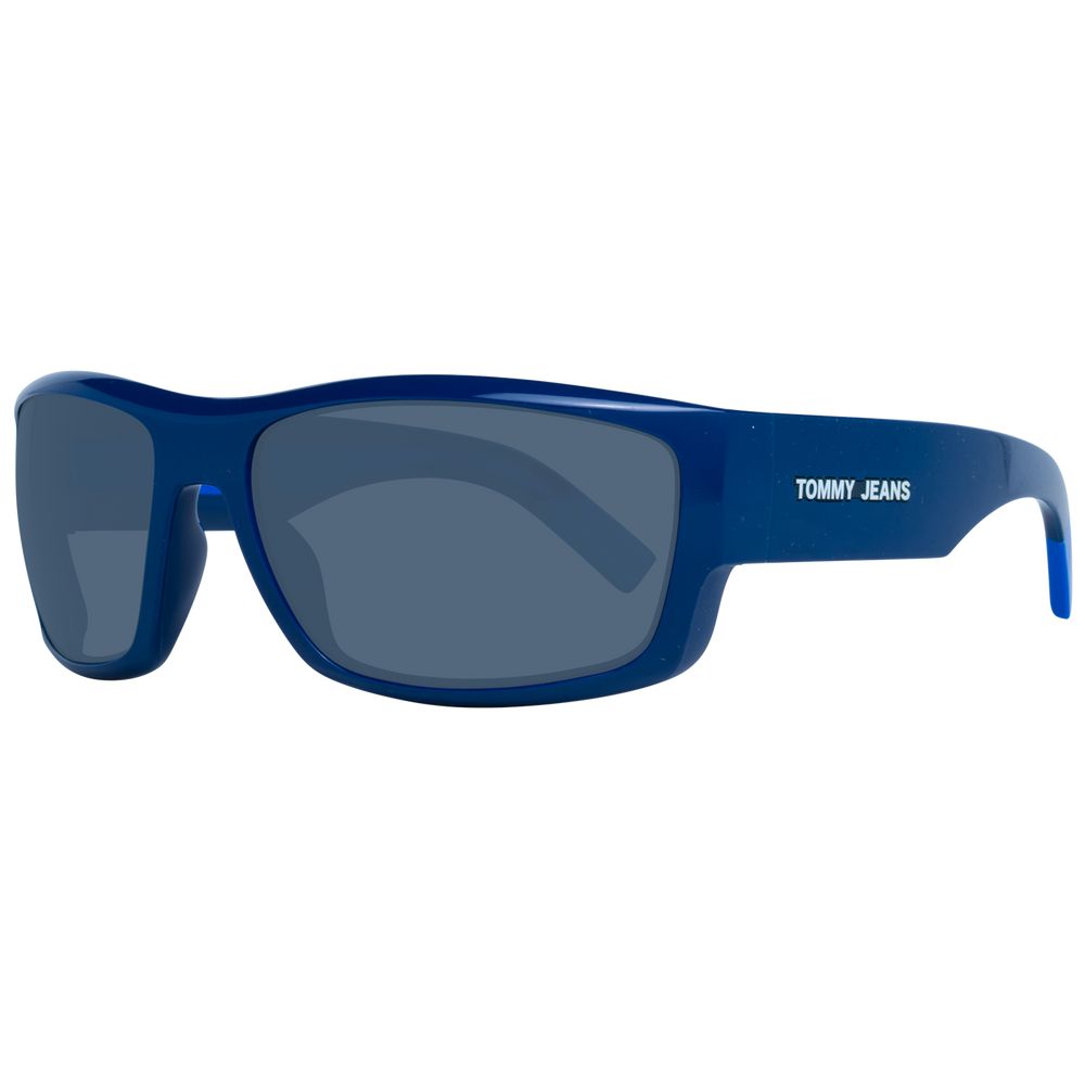 Lunettes de soleil Tommy Hilfiger en polyamide écologique bleue, avec monture élégante et verres protecteurs.