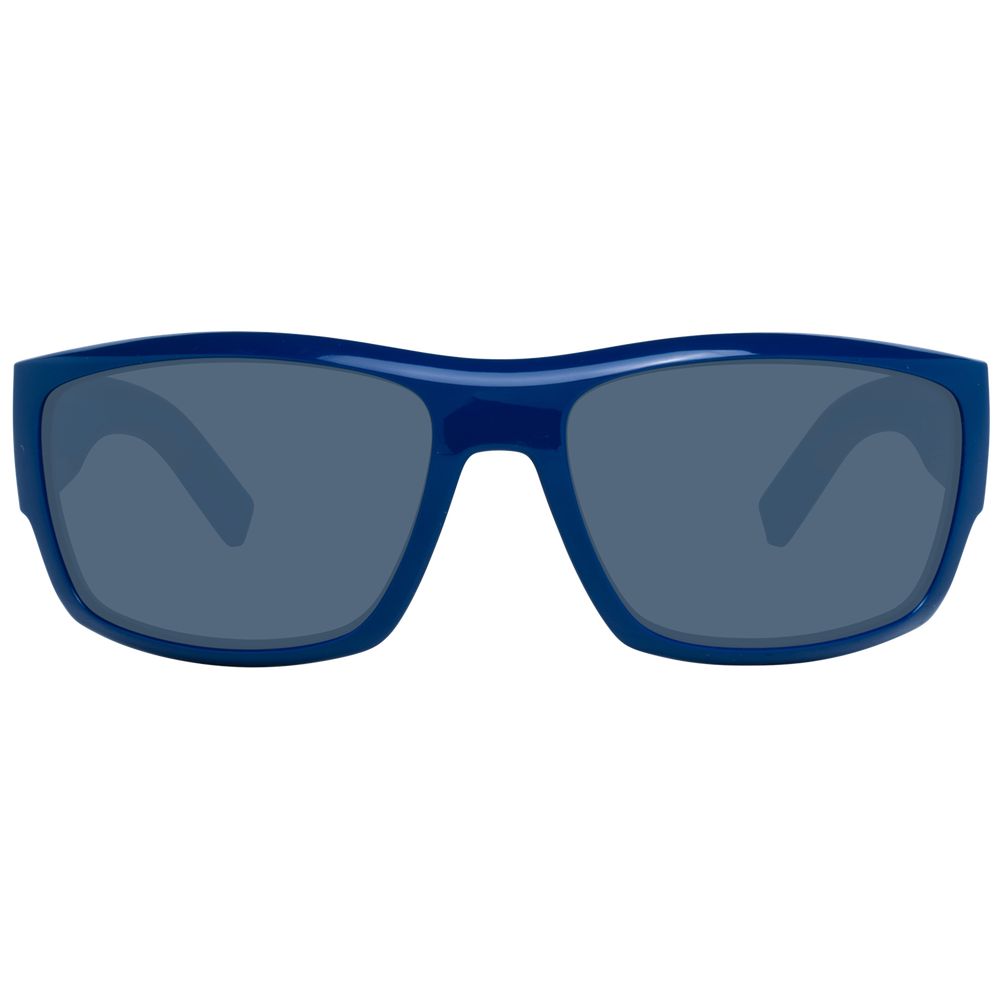 Lunettes de soleil Tommy Hilfiger en polyamide écologique bleue, style moderne et design élégant pour hommes.
