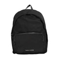 Sac à dos tommy hilfiger noir au design minimaliste avec logo blanc subtil en bas, image du dos