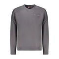 Sweatshirt tommy hilfiger gris en coton pour homme avec broderie blanche subtile sur la poitrine
