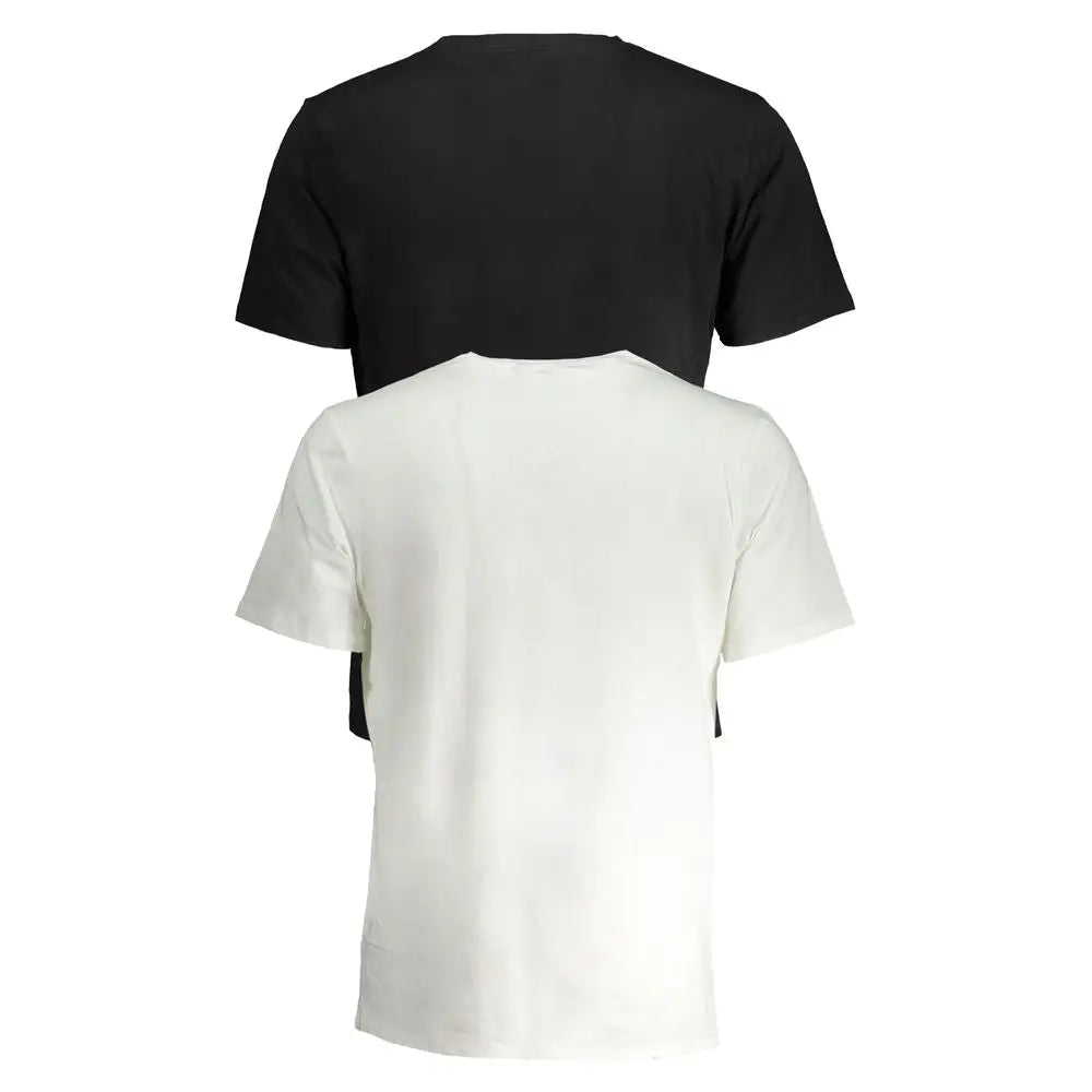 Tshirts manches courtes noir et blanc en coton tommy hilfiger pour homme vus de dos