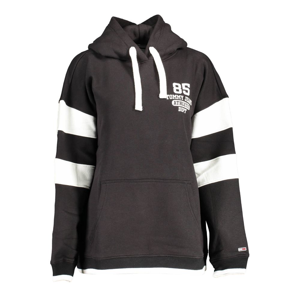 Sweat-shirt blanc en coton pour homme de Tommy Hilfiger avec logo discret, porté sur un mannequin.