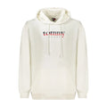 Sweatshirt homme tommy hilfiger en coton blanc avec capuche et logo rouge et noir audacieux sur la poitrine