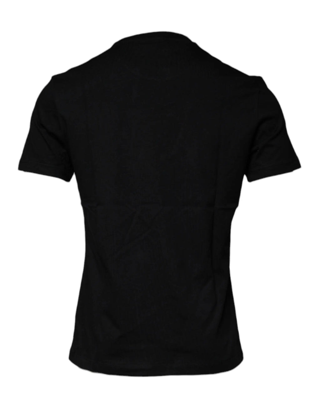 T-shirt noir versace en coton avec col rond et imprimé medusa pour un style décontracté
