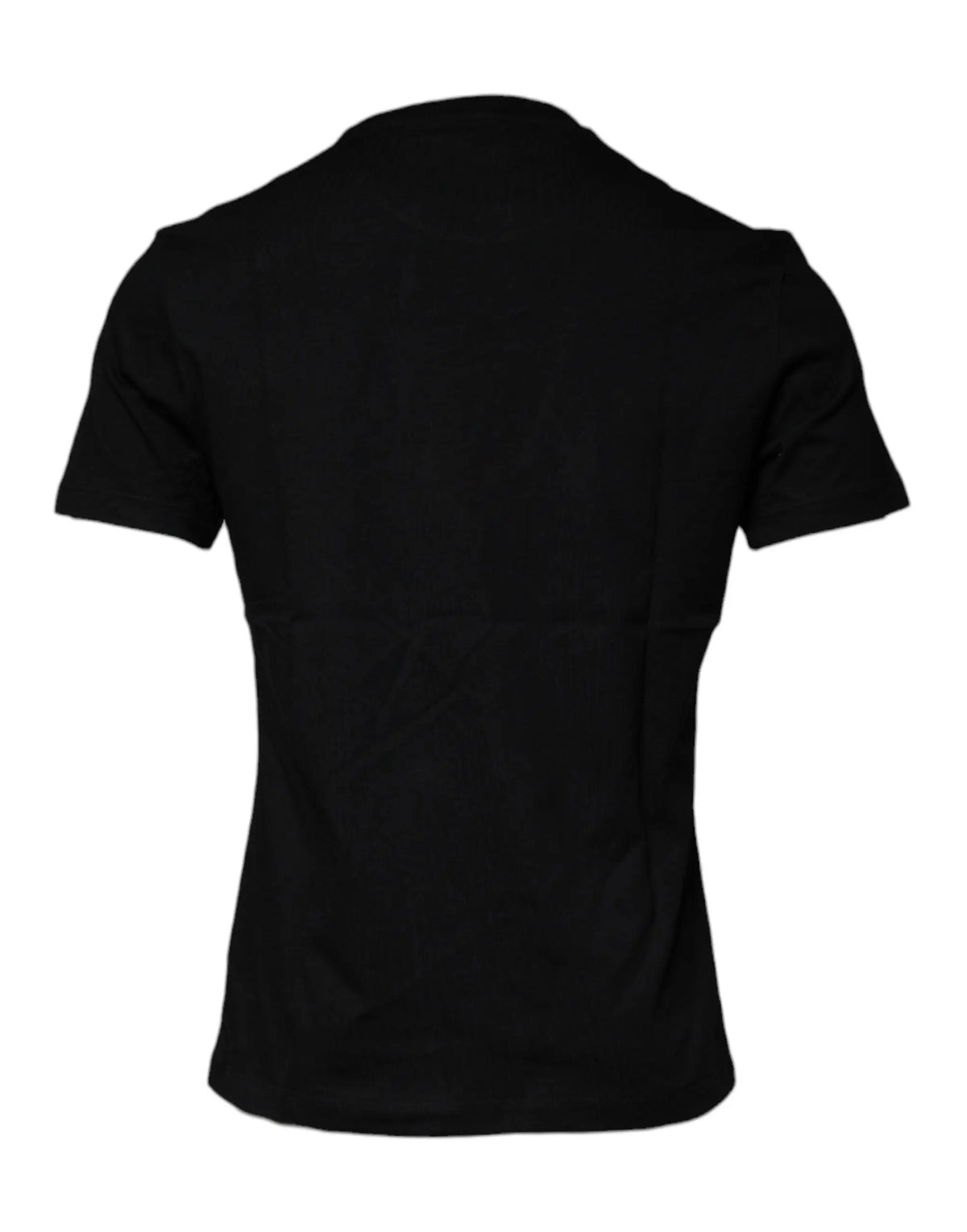 T-shirt noir versace en coton avec col rond et imprimé medusa pour un style décontracté