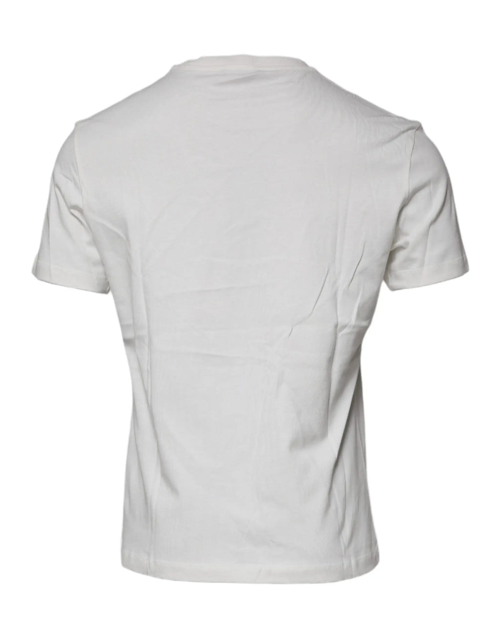T-shirt blanc versace en coton avec col rond classique et manches courtes avec imprimé medusa