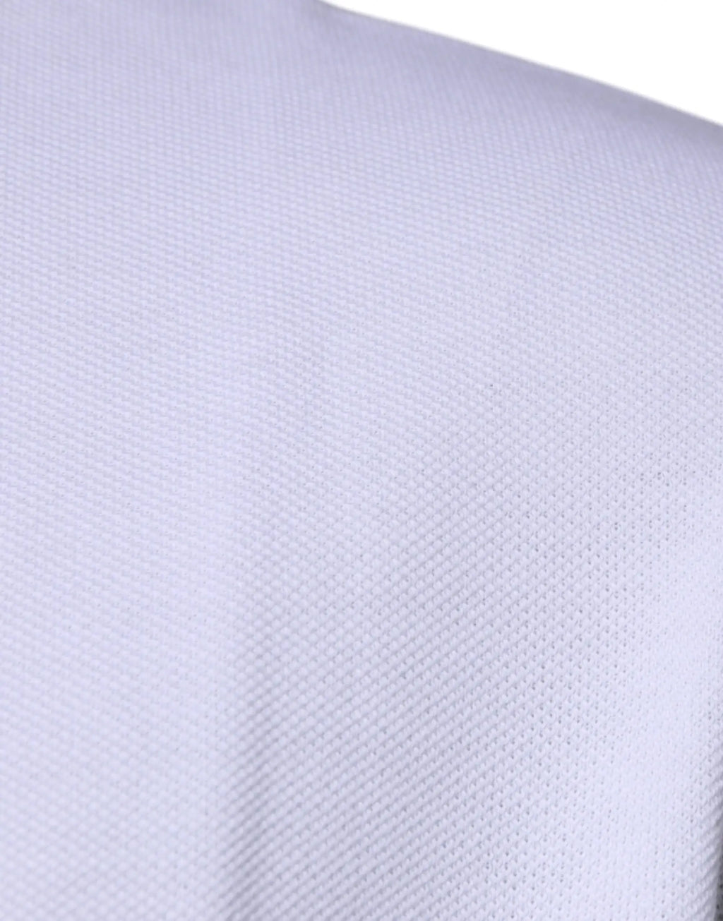 Tissu violet clair texturé à motif tissé subtil pour polo homme col à manches courtes en viscose blanc versace